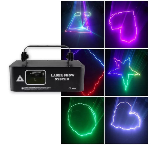 Laser Show Rgb 500mw Dmx Bivolt Dj Iluminação Efeito Lazer