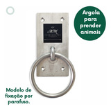 Argola Inox Para Amarrar Cavalos - Modelo Para Parafusar 