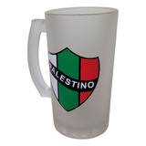 Vaso Shopero 16 Oz Fútbol Palestino Tragos Cervezas 