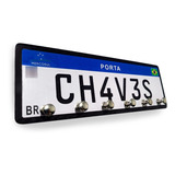 Porta Chaves Chaveiro Placa De Carro Mercosul Personalizado