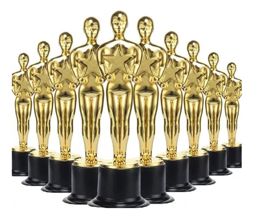 12 Estatuilla Premio Oscar 15cm Hollywood Trofeo