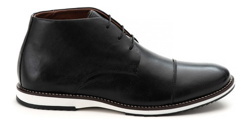 Sapato Masculino Bota Derby Couro Legítimo Elegante Casual 