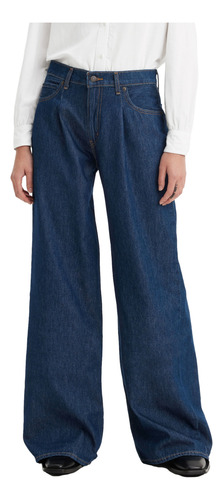 Jeans Mujer Baggy Dad Wide Leg Azul Levis A7455-0003