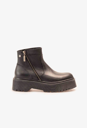 Botas Heyas Loy De Cuero Con Plataforma Para Mujer