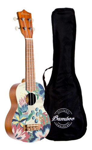 Bamboo U-21-caramelle  Ukulele Soprano Con Funda Linden