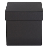 Caixa De Presente Rigida  | Preto - 13x13x13 Cm 