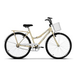 Bicicleta  Urbana Ultra Bikes Summer Tropical Aro 26 19  1v Freios V-brakes Cor Bege/branco