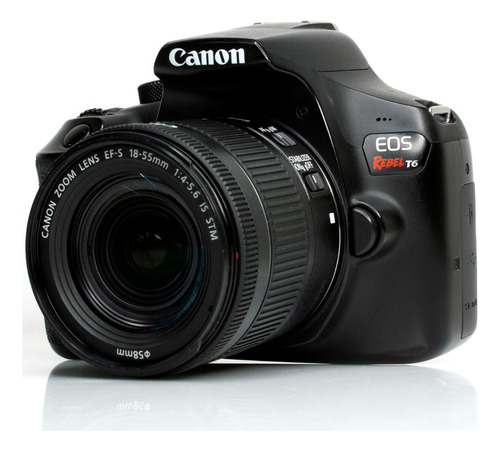  Canon Eos Rebel T6 Con Lente 18-55mm Seminueva