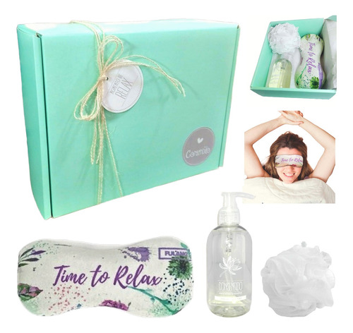 Set Kit Caja Regalo Gift Box Spa Zen Jazmín Aroma N30 Relax