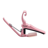 Kg6ka Kyser Pink Capotraste Rosa Para Violão De Aço