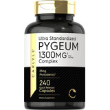 Corteza Ciruelo Africano 1300mg Pygeum 240 Capsulas Eg Y12 Sabor Sin Sabor