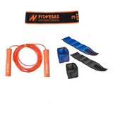 Kit Set Tobilleras 1kg + Banda Circular Sp + Soga Silicona