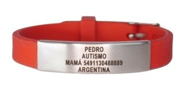 Pulsera Alerta Medica Identificación Diabetes Autismo