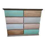 Cómoda Tocador Cajonera Mueble Pino Madera  C/ Rieles 