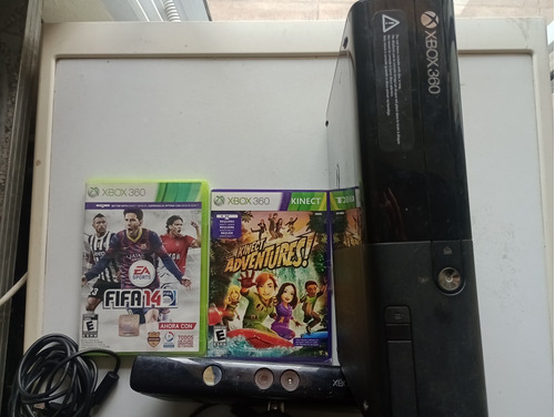 Consola Xbox 360 E 250 Gb + Kinect + 2 Juegos Sin Joystick