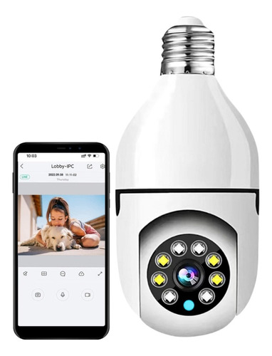 Camera Lampada 360 De Segurança Wifi Ip Icsee Espia Noturna
