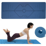 Tapete De Yoga Pilate Fitness De Yoga Mat Con Líneas De Guía