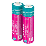 Pilas Recargables Mitzu Original Aa 2300 Mah 1.2 Par Doble A