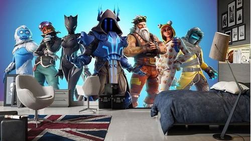 Papel De Parede Adesivo Mural Fortnite 2,85 X 2,90