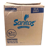 Sanitas Toalla Interfoldeada 2000 Piezas, 20 Paquetes 100pz.