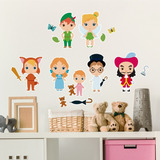 Stickers Adheribles Peter Pan Tinker Bell Princesas Funko Color Multicolor