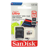 Sandisk Tarjeta De Memoria Ultra Flash - 64 Gb - Microsdxc .