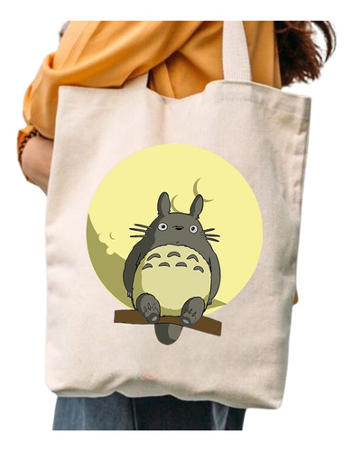 Bolso Totebag Totoro Anime  Algodon 