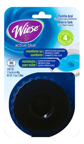 Wiese 1 Pastilla Azul Pino 48g Inodoro Wc Aromatizate Baño