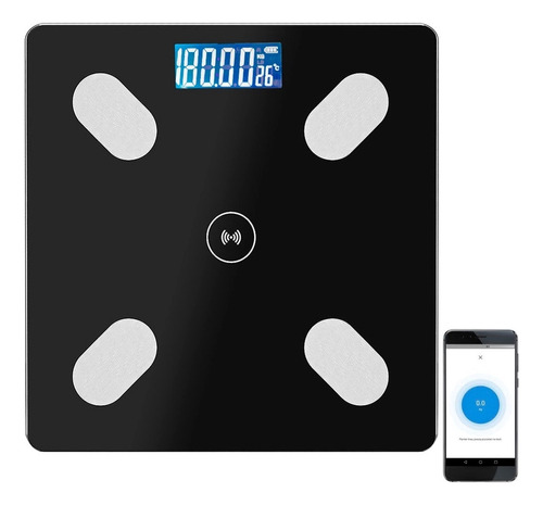 Bascula Digital Scale Pesa Bluetooth Inteligente Vidrio
