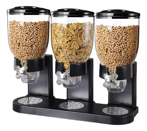 Whjjk Dispensador Triple De Alimentos Para Cereales, Disp
