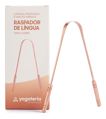 Limpador Raspador De Língua Cobre 100% Puro Ayurveda 