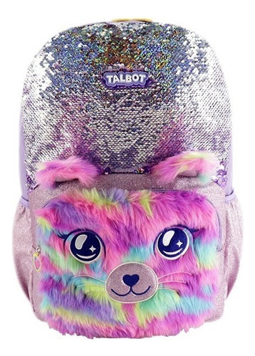 Mochila Espalda Talbot School Gang Cat 47cm 3 Cierres 18 Pul