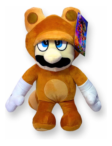 Peluche Mario Bros Tanooki Mapache Mario Bros The Movie