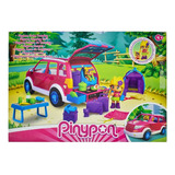 Pinypon Coche Camping Con Figura Y Accesorios Color Rosa Oscuro