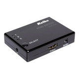 Switch Hdmi 3x1 7gbps Alto Rendimiento Con Control Remoto