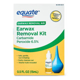 Removedor De Cera Para Oídos Equate Earwax Removal Kit Azul