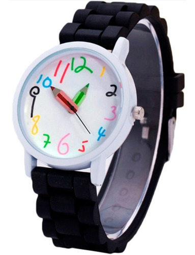 Reloj Pulsera De Silicona Diseño Juvenil De Lápiz Oferta !!!