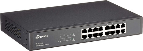 Switch Tp-link No Administrable Con Base De Montaje 16 Puert