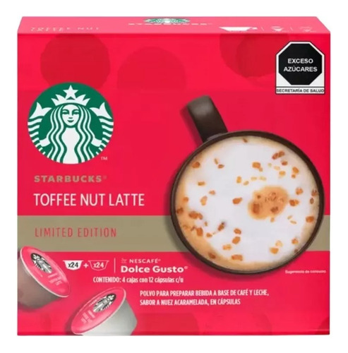 48 Cápsulas De Café Starbucks®, Toffee Nut Latte Dolce Gusto
