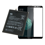 Película De Vidro 3d Para Xiaomi Mi A2 + Bateria Bn36