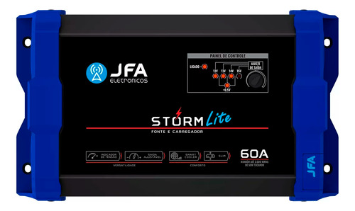 Fonte Jfa Carregador De Bateria 60a Storm Lite