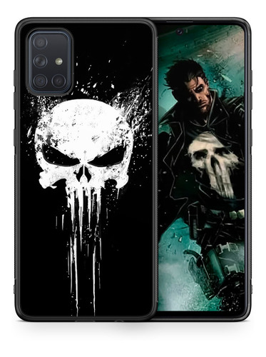 Funda Galaxy A71 Punisher A80 A50 A21s A32 A02s A22 A01 Tpu