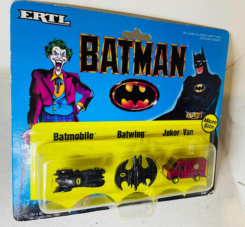 Carros Tipo Micromachine Batman Vintage Batmobile Joker Ertl