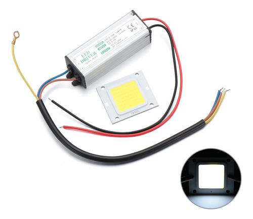 Fuente De Luz Led Cob Chip Con Controlador De Fuente De Alim