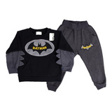 Sudadera Para Niño Diseño Batman Desde La Talla 2 A  16