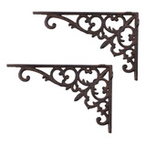 2 Sets Of Cast Iron Plant Hooks