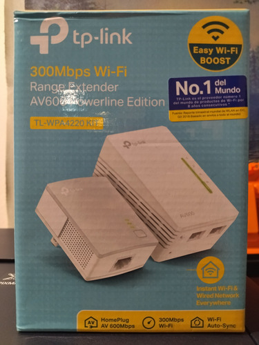 Tp-link, Kit Powerline Av600 Wifi 300mbps, Tl-wpa4220kit.