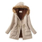 Chaqueta Acolchada Capucha Ropa Informal Cálidala Nieve Pa A