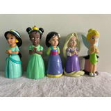 Disney Store Figuras Goma Princesas Ideal Pileta/baño Set 5