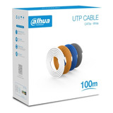 Cable Utp Dahua Cat5e 100% Cobre 100m Blanco Tienda9cl